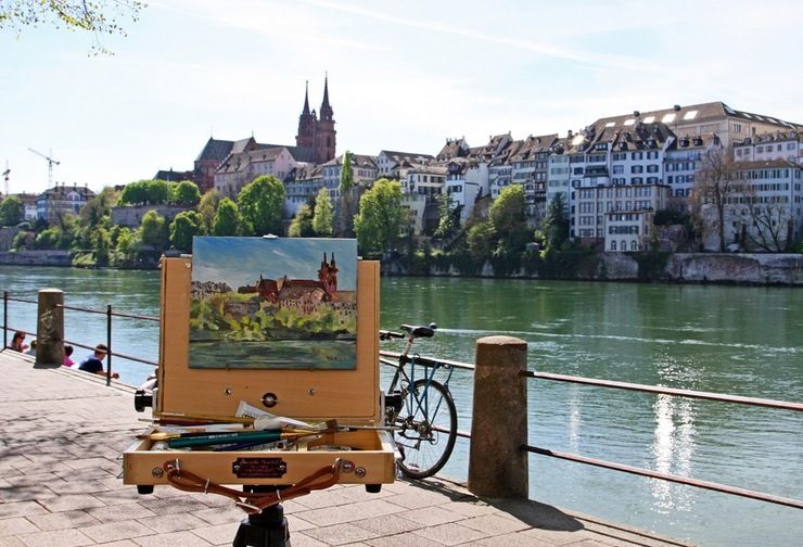 En Plein Air by the Rhine River in Basel Switzerland | Creative Potager