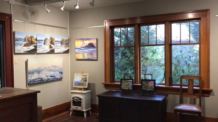 The Sea and Me at the Mayne Island Terrill Welch Gallery - YouTube