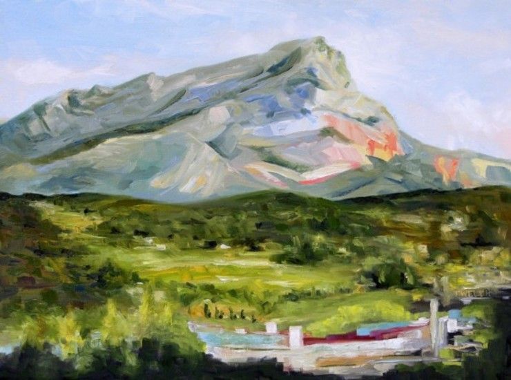 Evening with Cezanne’s Mountain by Terrill Welch  | Artwork Archive