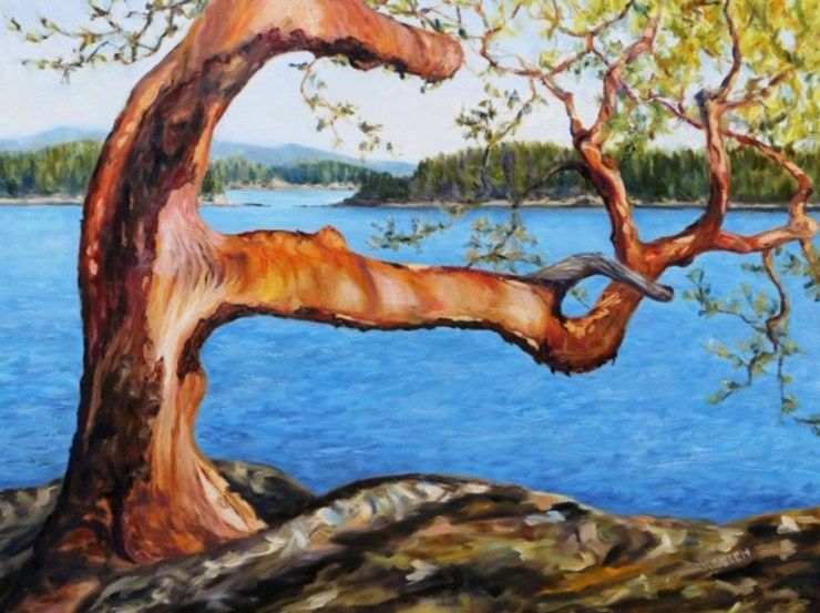 Arbutus Tree Reaching by Terrill Welch | Artwork Archive