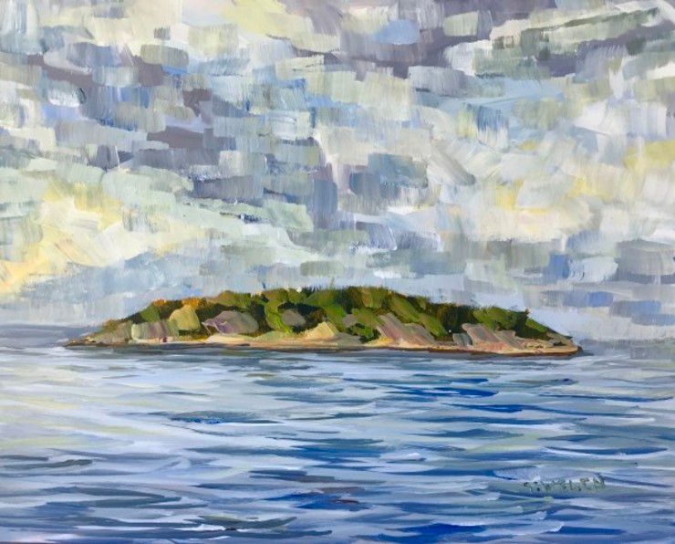 Georgeson Island In Summer Evening Light by Terrill | Artwork Archive