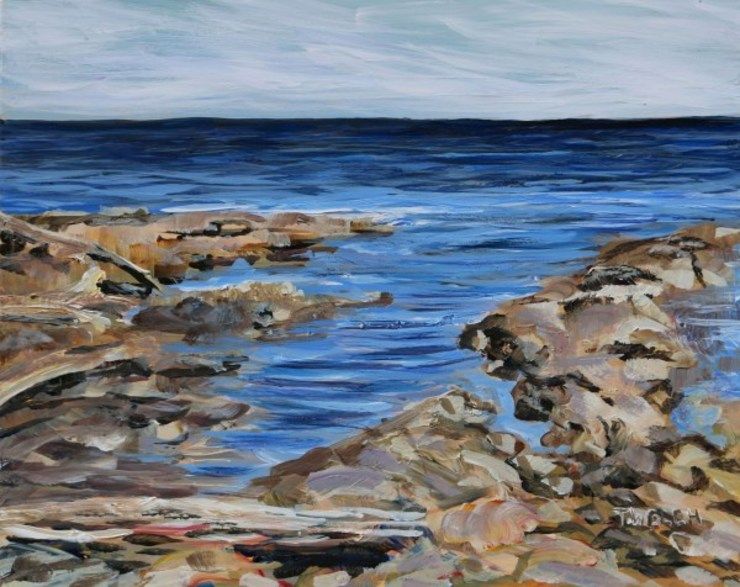 Light Sea and Sandstone at Reef Bay by Terrill Welch | Artwork Archive