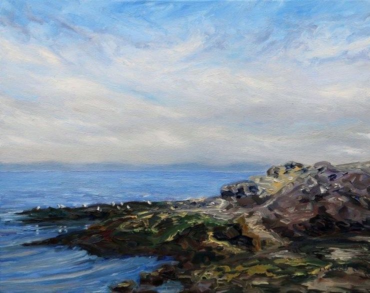Terrill Welch | Morning Sea at Georgina Point (2020) | Available for Sale | Artsy