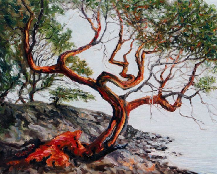 Terrill Welch | Arbutus Tree in the fog St. John Point (2018) | Available for Sale | Artsy