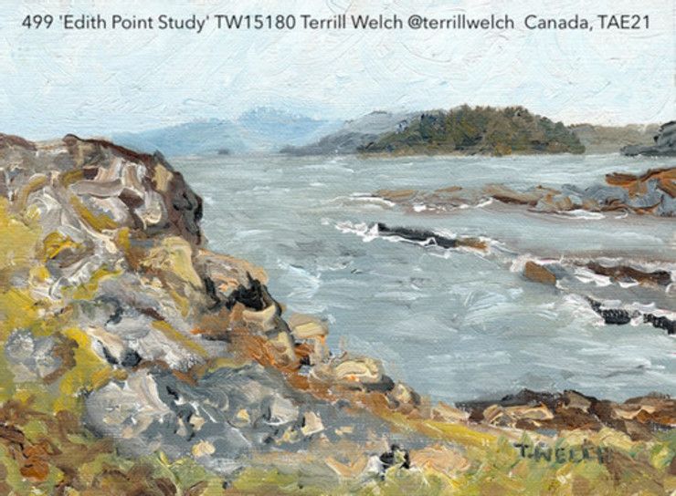 499 'Edith Point Study' TW15180 Terrill Welch @terrillwelch Canada TAE21 | Twitter Art Exhibit