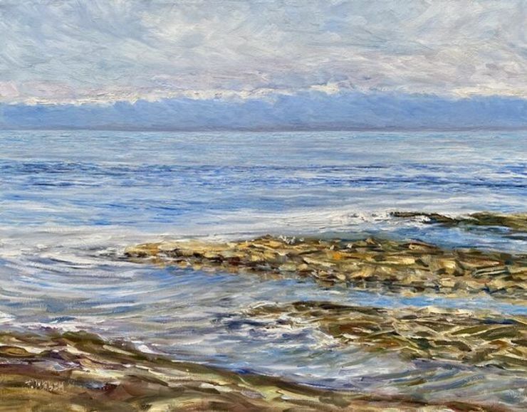 Terrill Welch | Standing with the Sea at Georgina Point (2017) | Available for Sale | Artsy