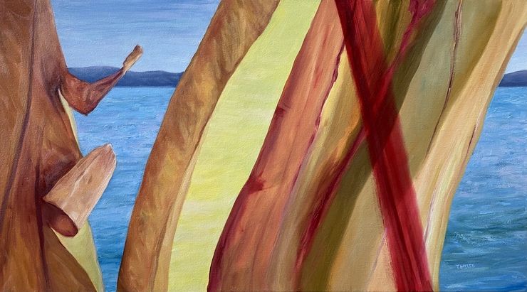 Red Line Arbutus and the Salish Sea by Terrill Welch | Artwork Archive